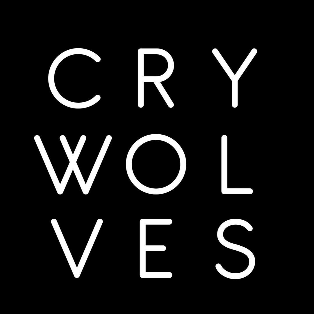 CRYWOLVES logotype on black background